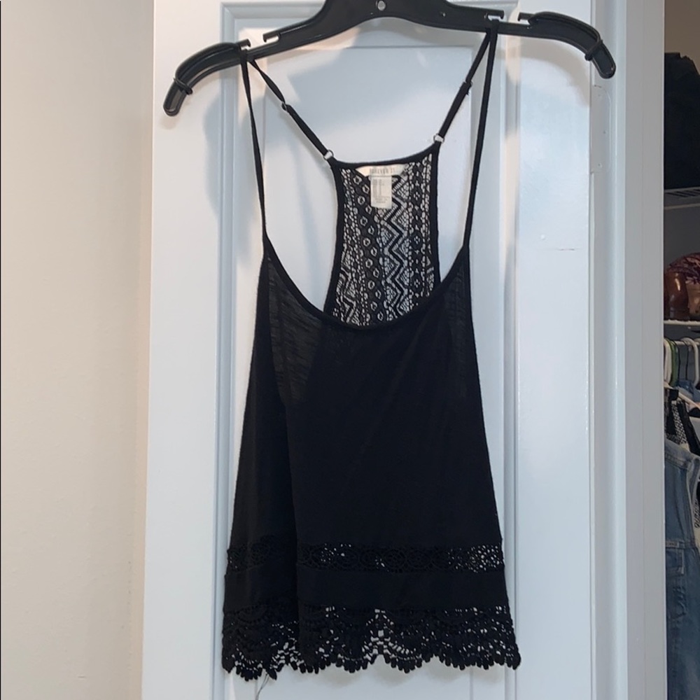 Black tank top